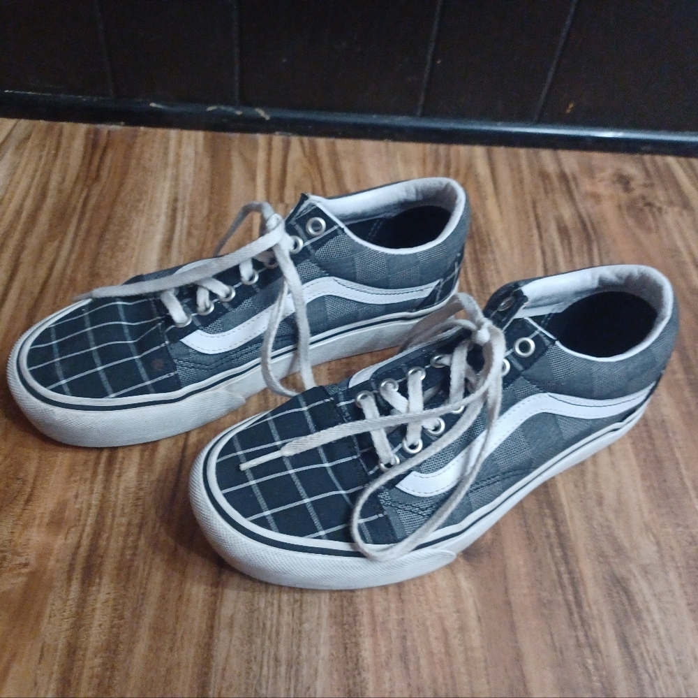 Vans Plaid And Check Platform Sneakers